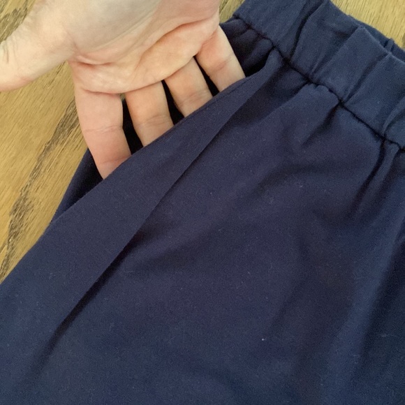 Eileen Fisher Midnight Blue Crop Slouchy Cuffed Ankle Pants ~ Size SP - Picture 4 of 8